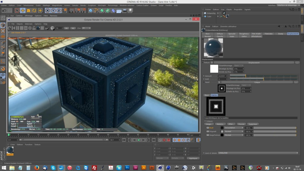 Le déplacement sous-polygonal