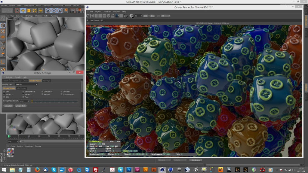 Déplacement et couleurs aléatoires