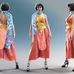 Essai avec foulard
