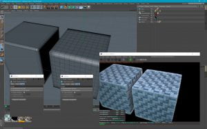 Déplacement avec un tag de lissage supérieur à 90° sur un cube
