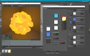 Un exemple avec un noeud Blackbody emission