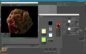Le même matériau avec le Roughness à zéro